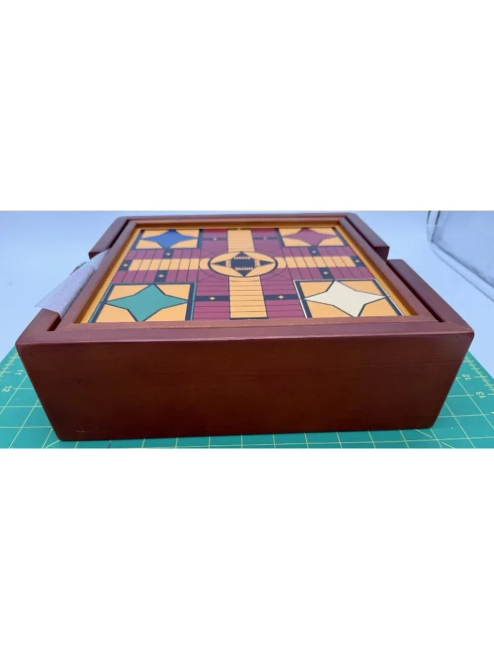 9 Family Games Set Wood Chess Checkers Cribbage By Country Class New READ